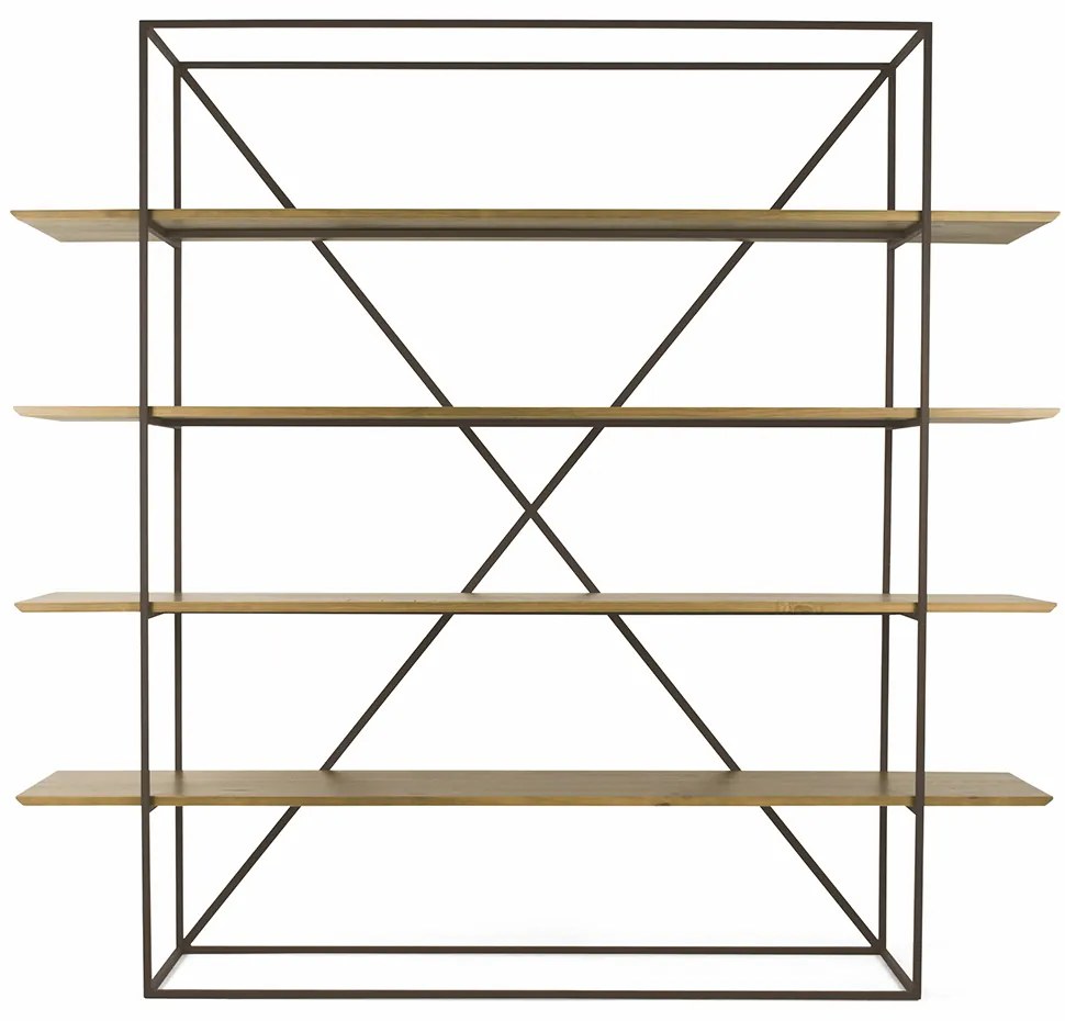 Estante de Madeira Maciça Lumber - 1500 x 450 x 2000mm