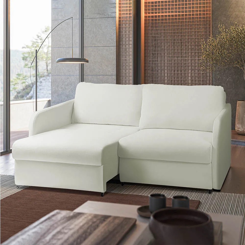 Sofá Retrátil Reclinável 2 Lugares 156cm Amsterdã Suede Bege K01 - D'Rossi