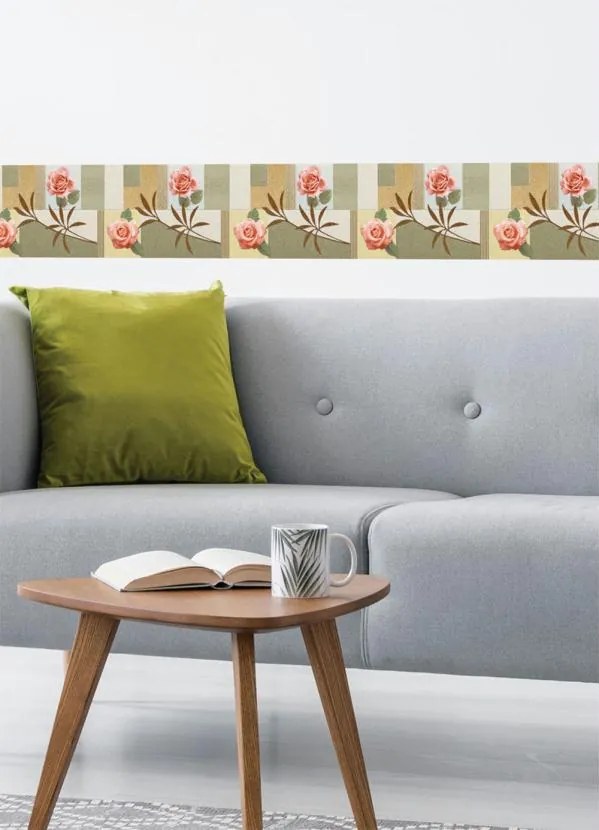 Adesivo Decorativo Barrado Luxo 1 Peça