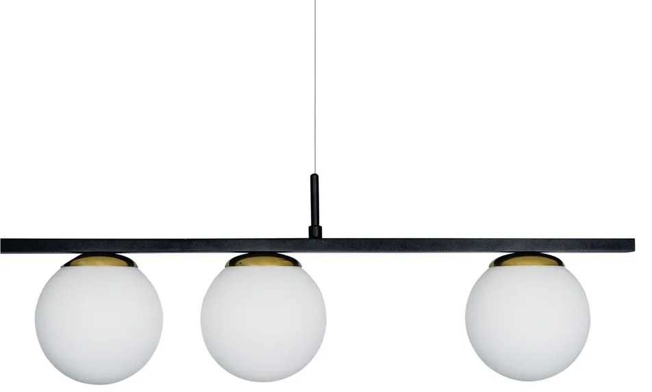 Pendente Dama 150X30Cm 3Xg9 / Cabo Aço Chumbador + Cabo Rayon / Globo... (BT - Branco Texturizado, FOSCO)