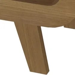 Mesa de Canto Lateral 55cm Para Quarto Nora Off/Pinho A09 - Mpozenat