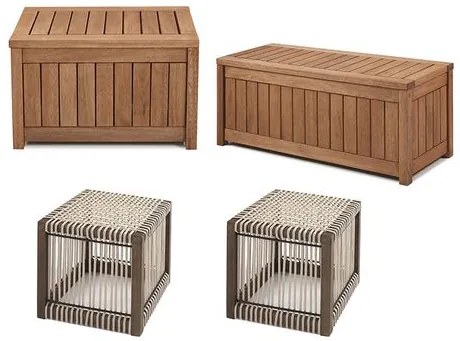 Conjunto Alcacer Puffs 40cm + Banco Bau 100cm e 65cm - 60504 Sun House