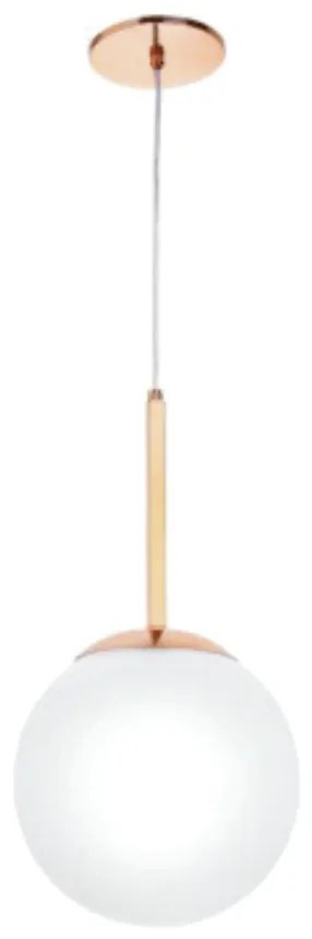 Pendente Globo Fosco Ø25X46Cm 1 X E27 Metal E Globo Ø25Cm |Old Artisan... (PRETO)