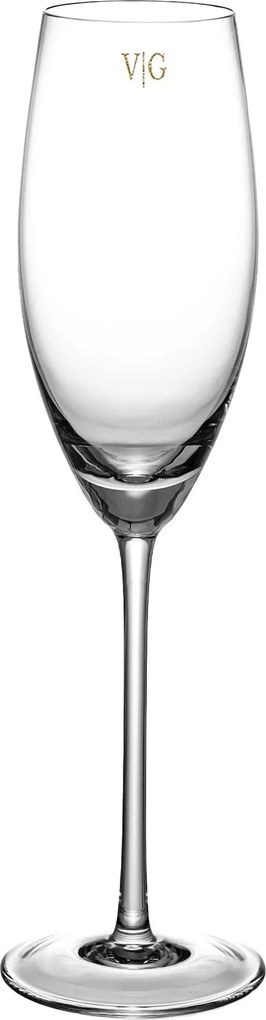 Taça de Cristal Mozart Basic p/ Espumante 205ml  Incolor