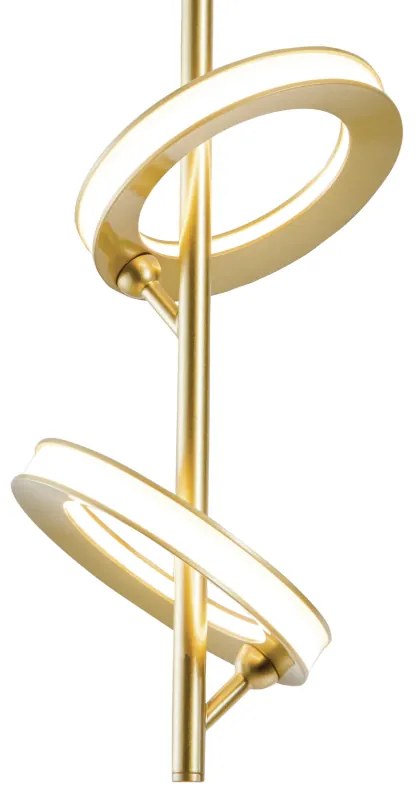 Pendente Anillo 20X61Cm Vertical Led 40W 3000K Bivolt Alumínio Dourado...