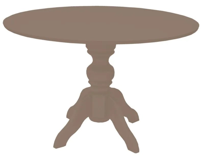 Mesa de Jantar Redonda Slim Munique - 6 Lugares - 1,37m - Fendi Nouveau  Kleiner