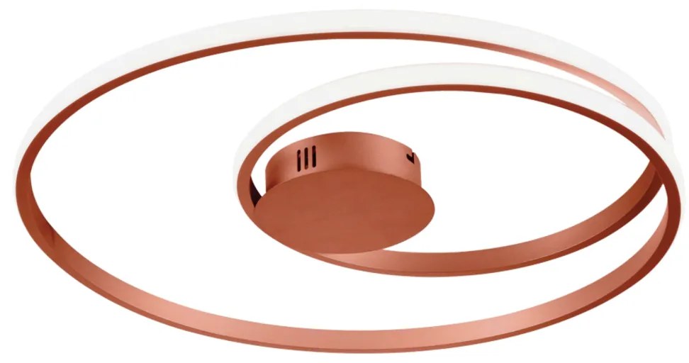 Plafon Roulette Redondo Entrelaçado Ø54Cm Led 45W 3000K Bivolt Cobre -... (CB-M = Cobre)