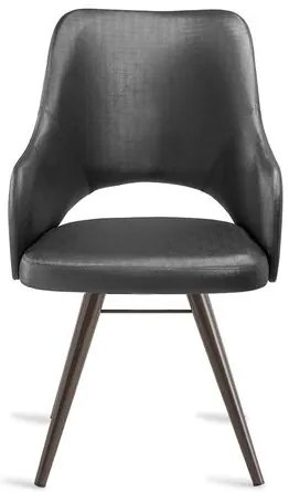 Poltrona Tray Assento Dunas Preto Base Tabaco - 55909 Sun House