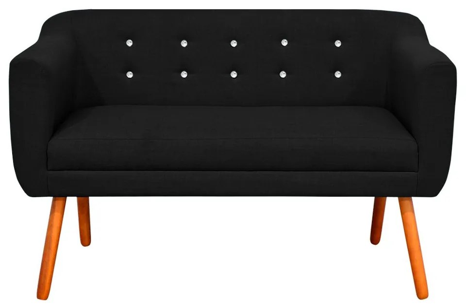 KIT 01 NAMORADEIRA E 02 POLTRONAS GIRATO - Preto A79