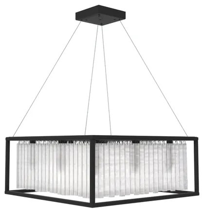 Pendente Cristal Aluminio Preto