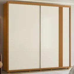 Guarda Roupa Casal 240cm 2 Portas Aline Flex A02 Off/Sálvia - Mpozenat