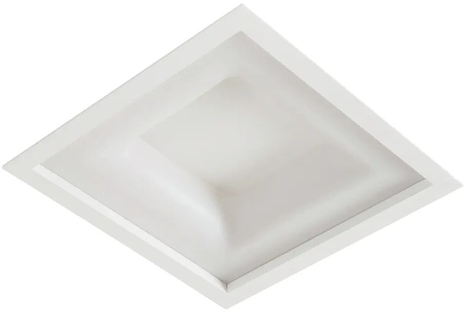 Embutido Belize 38X38Cm Led 24,4W Bivolt | Usina 19015/38 (MR-T - Marrom Texturizado, 4000k)