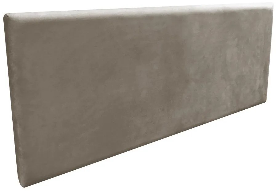 Cabeceira Painel Clean para Cama Box Casal 140 cm Suede M11- D'Rossi - Marrom Rato