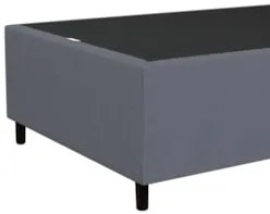 Base para Cama Box Solteiro 88x188cm Hit Z04 Suede Cinza - Mpozenato