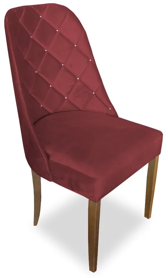 kit com 8 Cadeiras de Jantar Dublin Suede Vermelho