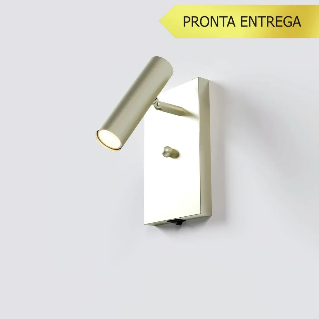 Arandela Foco Articulado 12X16Cm 01Xmr11 Com Interruptor - Qimporta Ar... (LUNA)