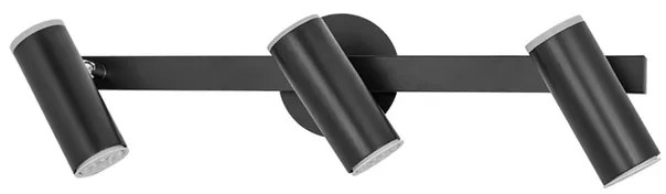 Spot Sobrepor Aluminio Acrilico 54X14cm - PRETO