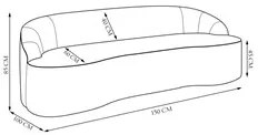 Sofá 2 Lugares para Sala de Estar Living 150cm Theo D06 Veludo Rosa -