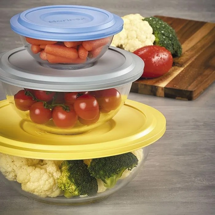 Tigela com Tampa Plástica Marinex Plus 500ml