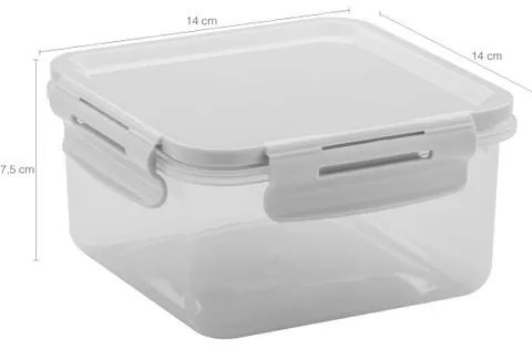 Pote Click Quadrado 800 ML
