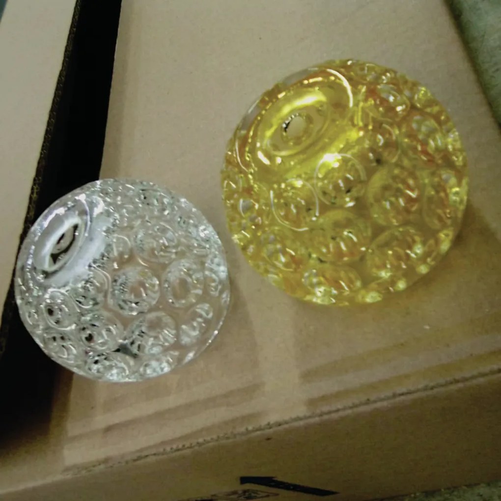 Pendente Retangular 100X22X18Cm Metal E Vidro Cristal Ø8Cm 06Xg9 | Old... (COBRE FOSCO / COBRE BRILHO, AMBAR)