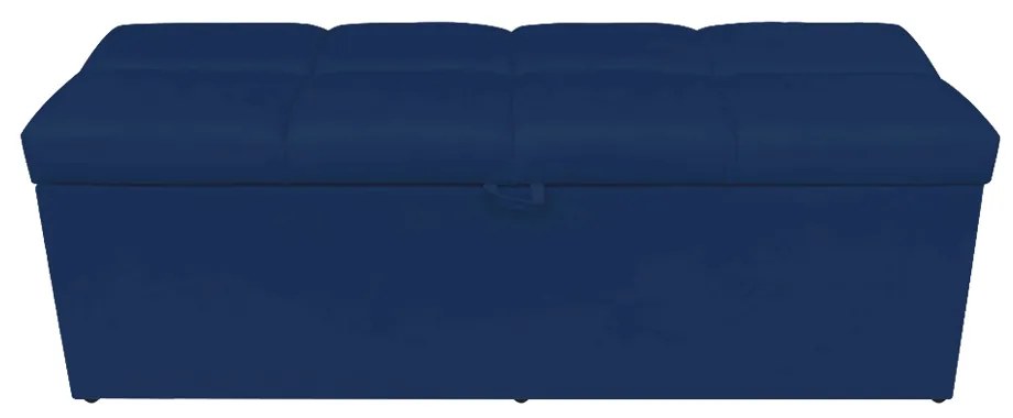 Calçadeira Nina 140 cm Suede Azul Marinho D'Rossi
