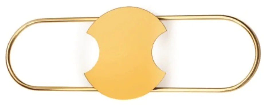 Arandela Coneto Oval Central 04X20X54Cm 2Xled 5,5W 2700K - Old Artisan... (DOURADO FOSCO / DOURADO BRILHO, 110V)