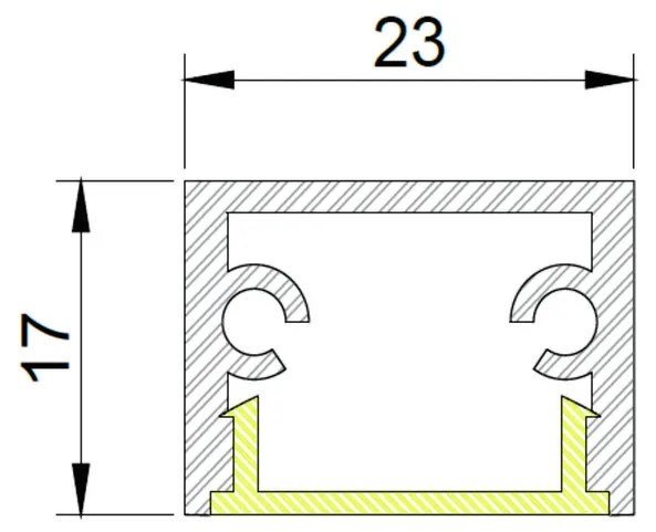 Junção Teto/teto Perfil Sobrepor Para Fita Led Garbo 10X10Cm | Usina 3... (BT - Branco Texturizado)