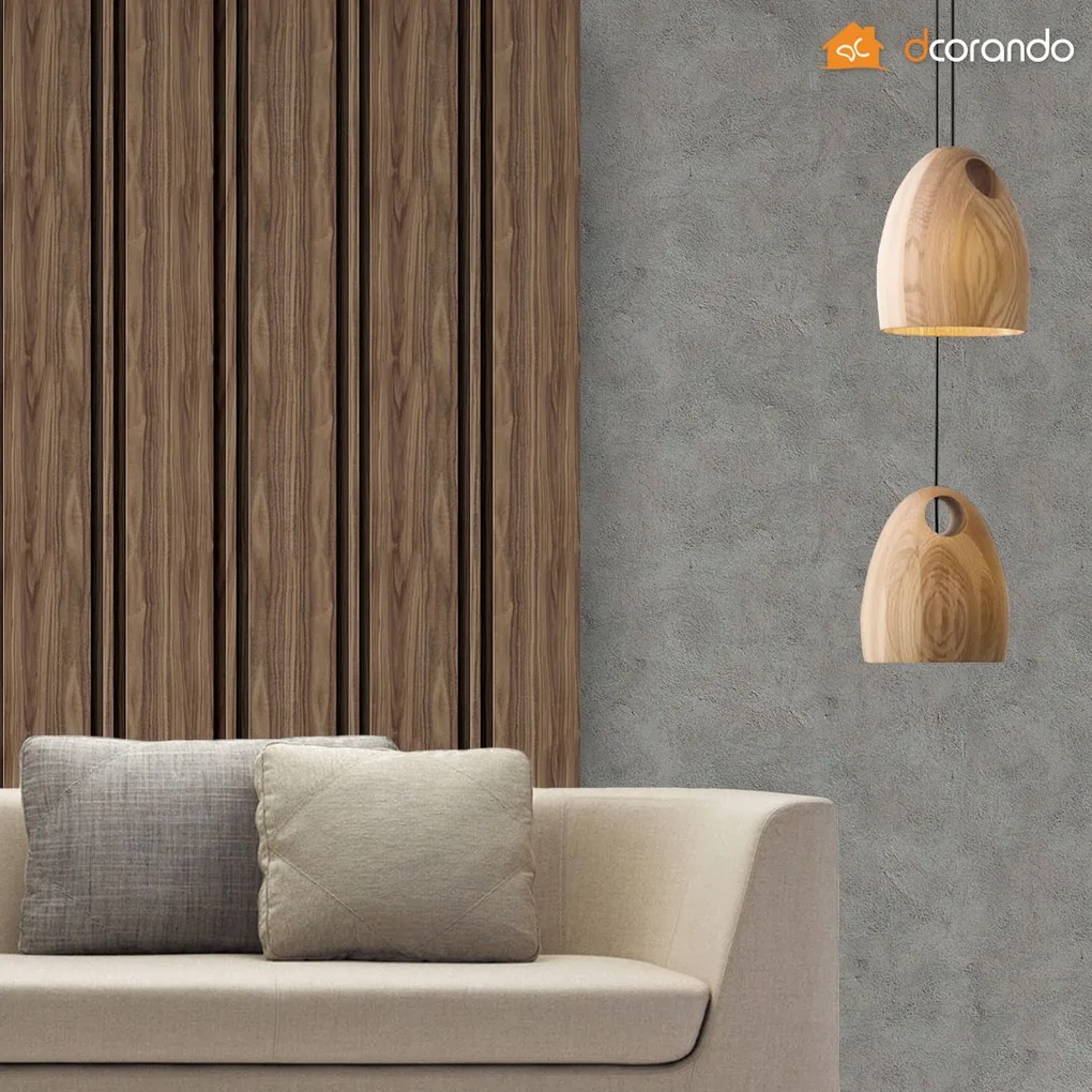 Papel De Parede Ripado Largo Pinus Escuro 3 Metros
