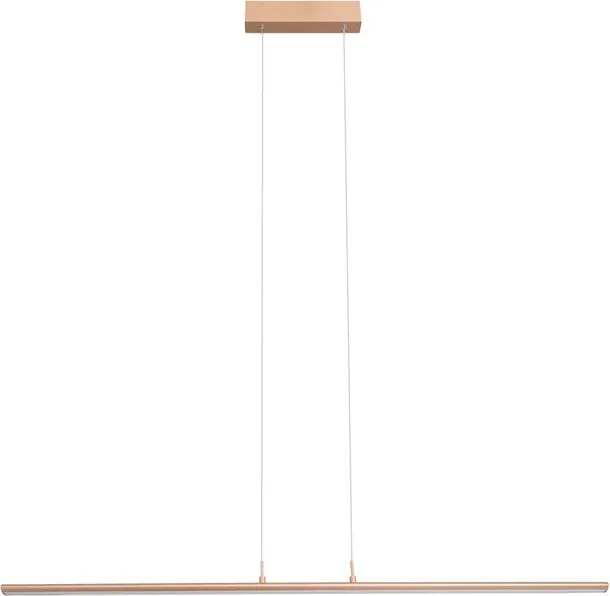 Pendente Led Metal Aluminio Champagne 32W 3000K Across