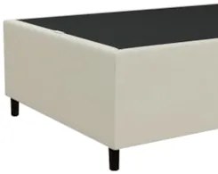 Base para Cama Box Solteiro 88x188cm Hit Z04 Sintético Bege- Mpozenato
