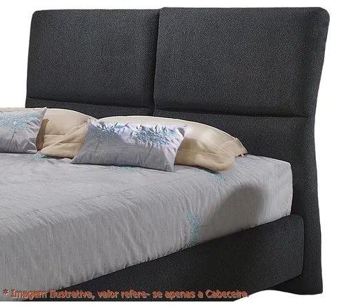 Cabeceira Super Confort Zevi Preta Casal 1,60cm - 49427 Sun House