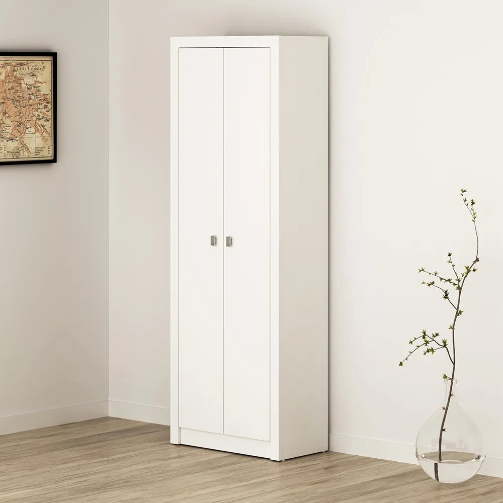 Armário Estante Alto para Escritório Home Office ME4105 MDP Branco G69 - Gran Belo