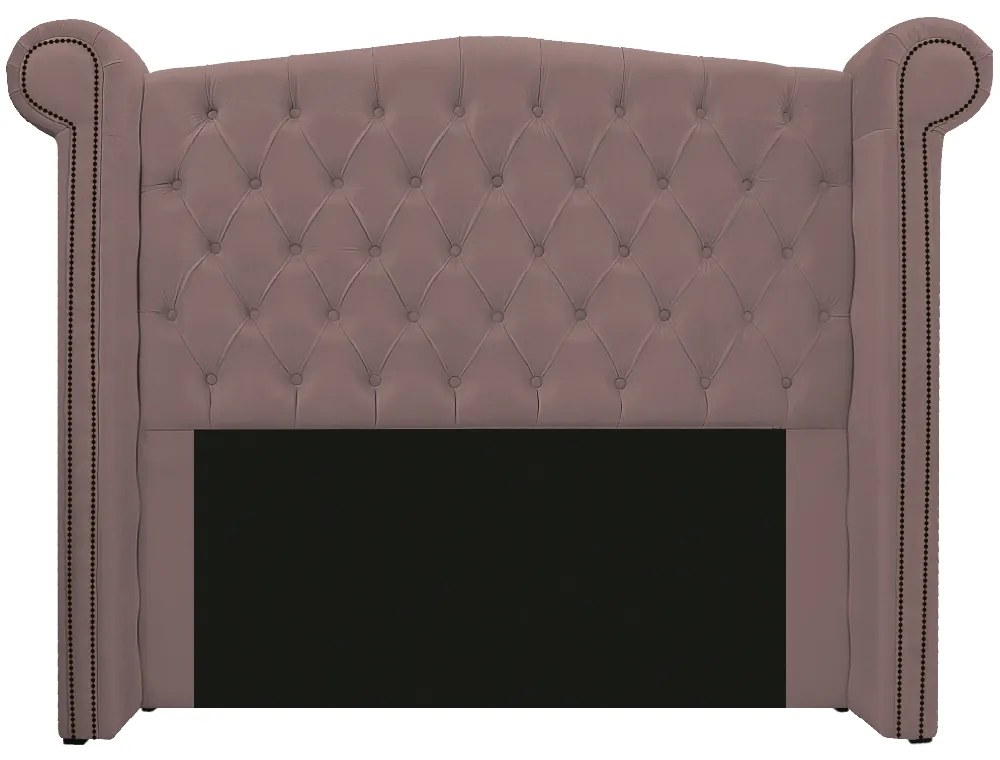Kit Cabeceira e Calçadeira Veneza 140 cm Casal Linho Rosê - ADJ Decor