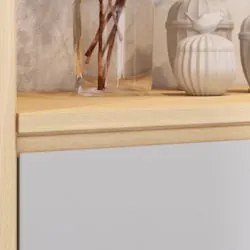 Balcão de Cozinha Tampo 60cm 2 Portas Pierre Carvalho/Cinza L01 - Mpoz