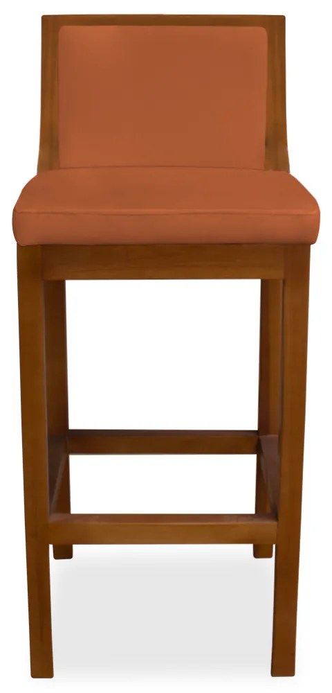 Banqueta Decorativa Josi Veludo Telha