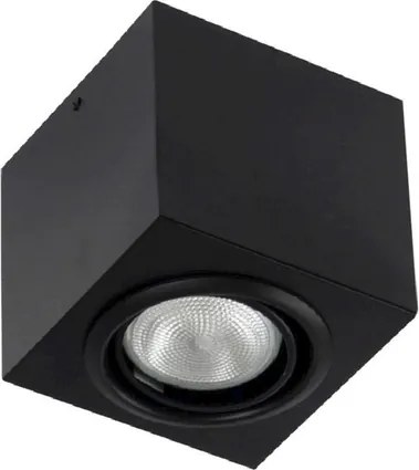 Plafon Sobrepor Orientavel Aluminio Par20 7W - PRETO