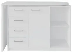 Mesa para Computador Escrivaninha Logan Web Branco - Artany
