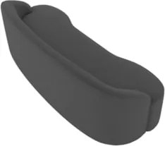 Sofá 3 Lugares para Sala de Estar Living 210cm Theo D06 Veludo Cinza -