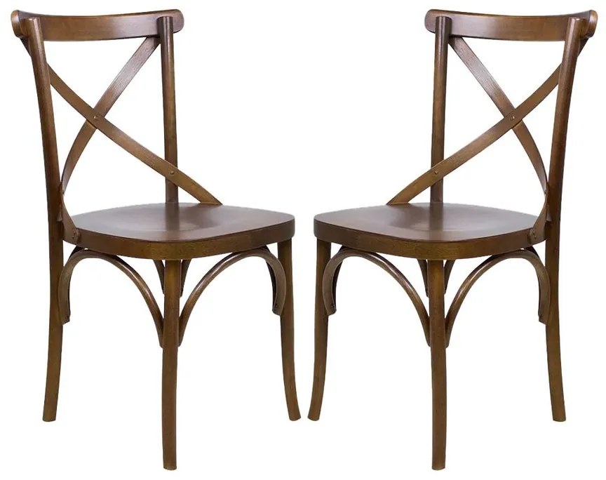 Conjunto 2 Cadeiras de Jantar X Espanha - Wood Prime 58219