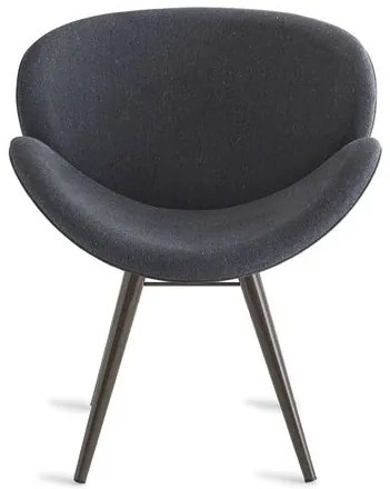 Poltrona Lab Assento Estofado Rustico Preto Base Tabaco - 55849 Sun House