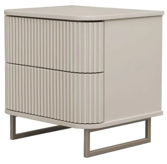 Mesa de Cabeceira Miami - Off White c/ Detalhes Fendi Lumiére Kleiner