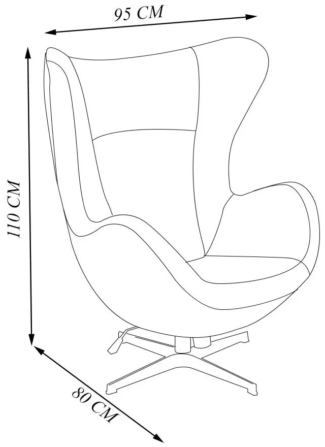 Conjunto Poltronas Decorativas Egg Chair MP4 SN 88/Lotus 12 G53 - Gran Belo