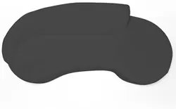 Sofá Living  3 Lugares 230cm Braço Esquerdo Mozart D06 Sintético Cinza