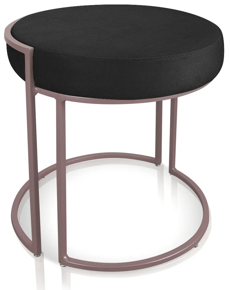 Kit 04 Puffs Love Suede Base Industrial Rose - D'Rossi
 - Preto