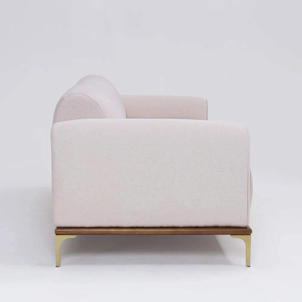 Sofá 3 Lugares Tóquio D07 230cm Lona Cru - D'Rossi
