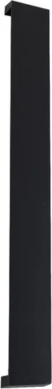 Arandela Led Aluminio 40W 3000K Ip65 Shield - PRETO