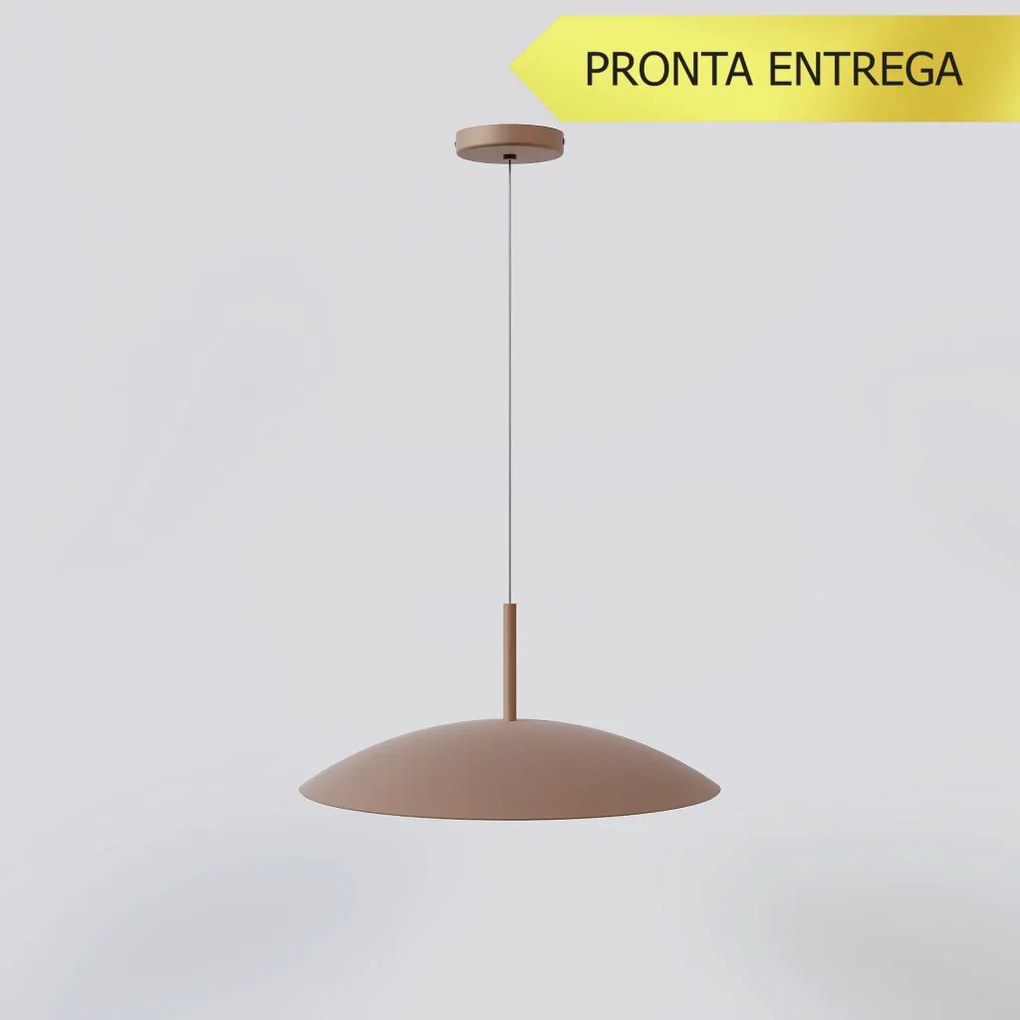 Pendente Tod Dish Egg Large Ø40Cm Led 19W 3000K - Qimporta Pd2526 (TERRACOTA)