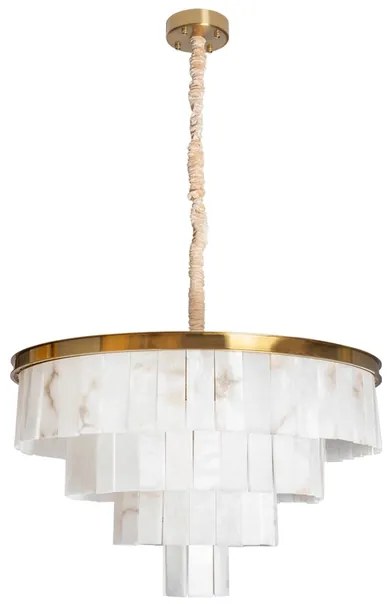 Pendente Metal Alabastro Dourado Tabriz