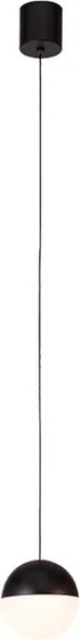 Pendente Led Metal Acrilico 7W 3000K Moon - PRETO